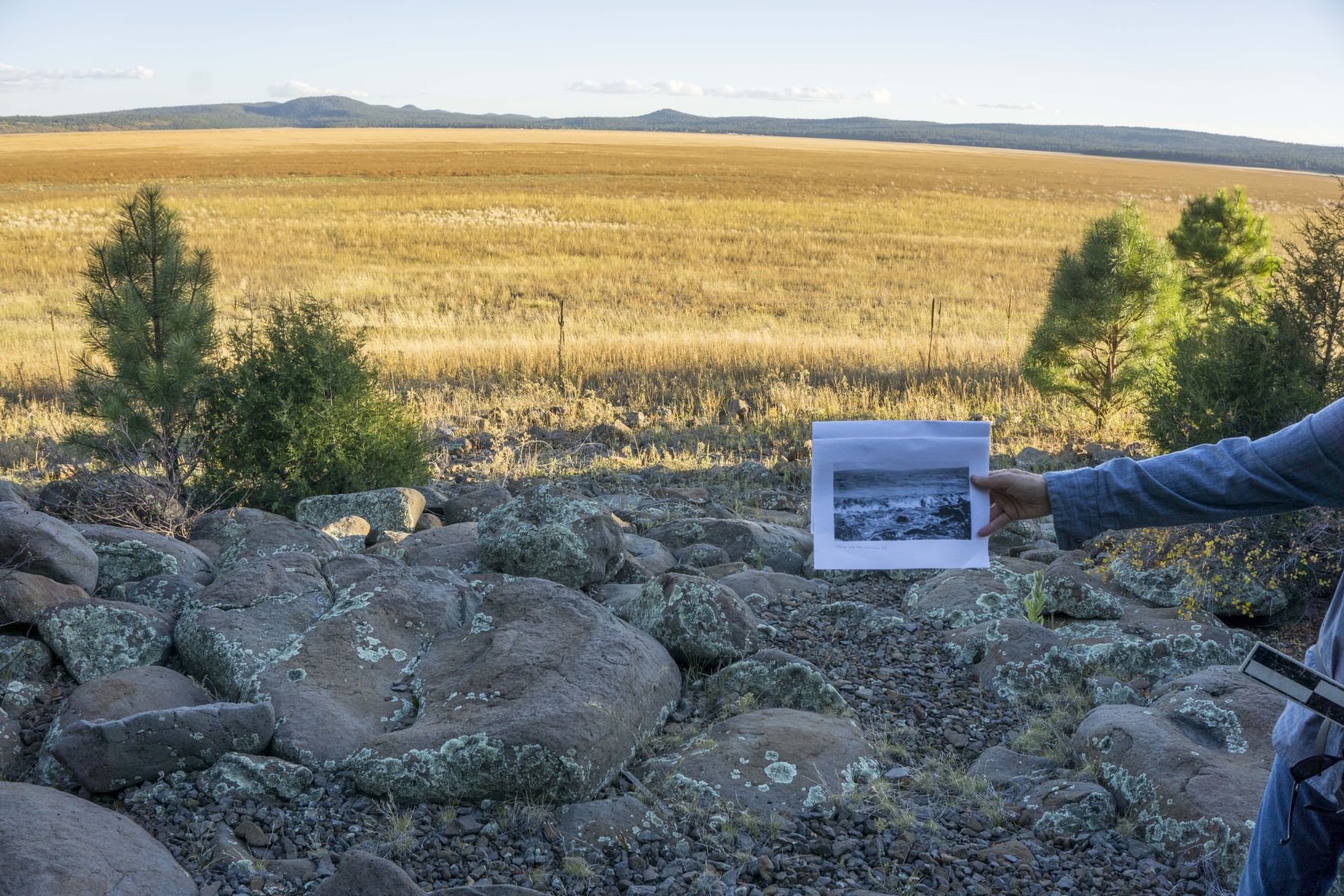 Mormon Lake rock ledge